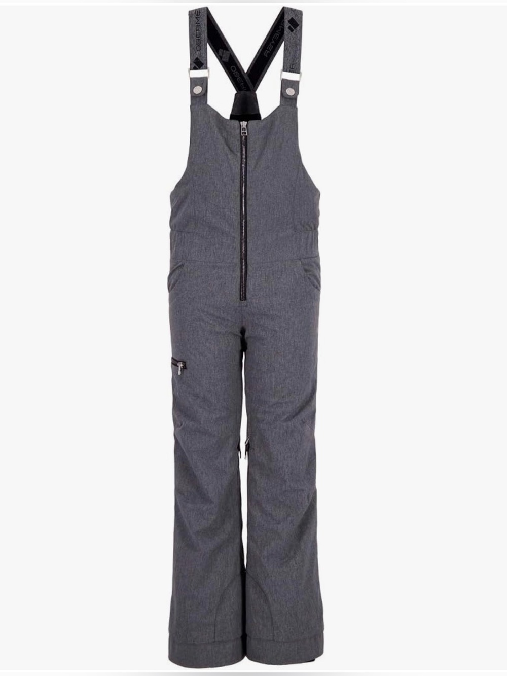Obermeyer Gray Insulated Snowpants Ski pants Bib Girls Teen XL